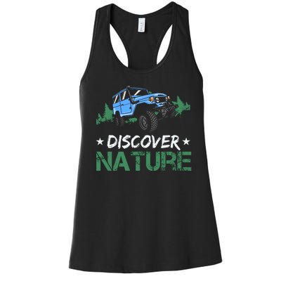 Discover Nature Camping Vintage Women's Racerback Tank