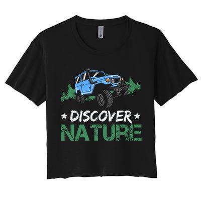 Discover Nature Camping Vintage Women's Crop Top Tee