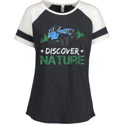 Discover Nature Camping Vintage Enza Ladies Jersey Colorblock Tee