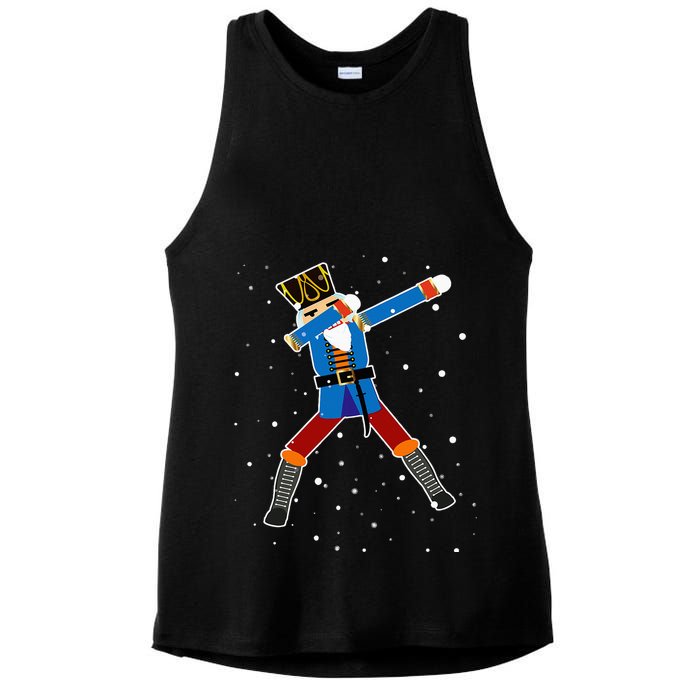 Dabbing Nutcracker Christmas Nutcracker Dab Xmas Ladies PosiCharge Tri-Blend Wicking Tank
