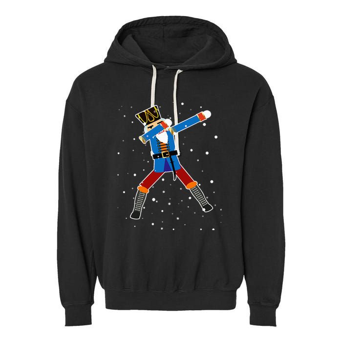 Dabbing Nutcracker Christmas Nutcracker Dab Xmas Garment-Dyed Fleece Hoodie