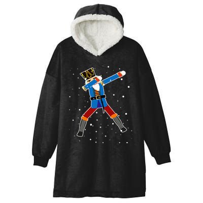 Dabbing Nutcracker Christmas Nutcracker Dab Xmas Hooded Wearable Blanket