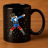 Dabbing Nutcracker Christmas Nutcracker Dab Xmas 11oz C Handle Ceramic Mug
