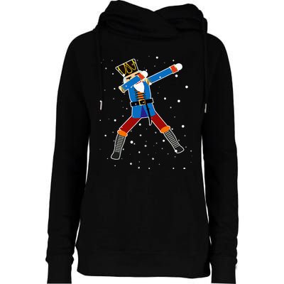 Dabbing Nutcracker Christmas Nutcracker Dab Xmas Womens Funnel Neck Pullover Hood