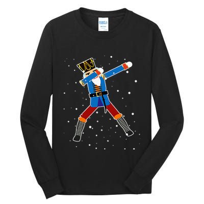 Dabbing Nutcracker Christmas Nutcracker Dab Xmas Tall Long Sleeve T-Shirt