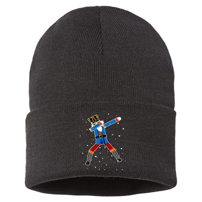 Dabbing Nutcracker Christmas Nutcracker Dab Xmas Sustainable Knit Beanie
