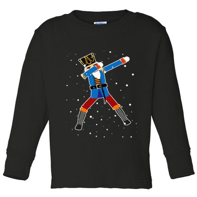 Dabbing Nutcracker Christmas Nutcracker Dab Xmas Toddler Long Sleeve Shirt