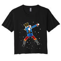 Dabbing Nutcracker Christmas Nutcracker Dab Xmas Crop Top