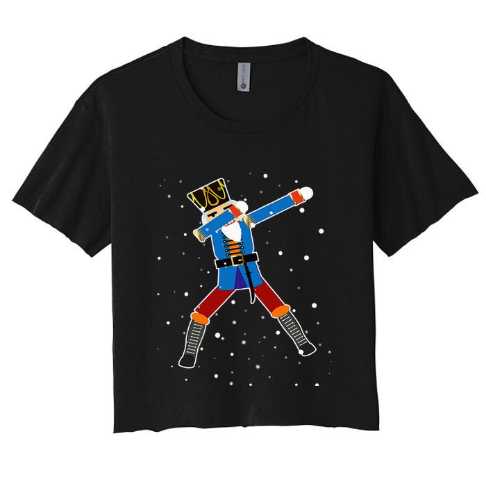 Dabbing Nutcracker Christmas Nutcracker Dab Xmas Crop Top