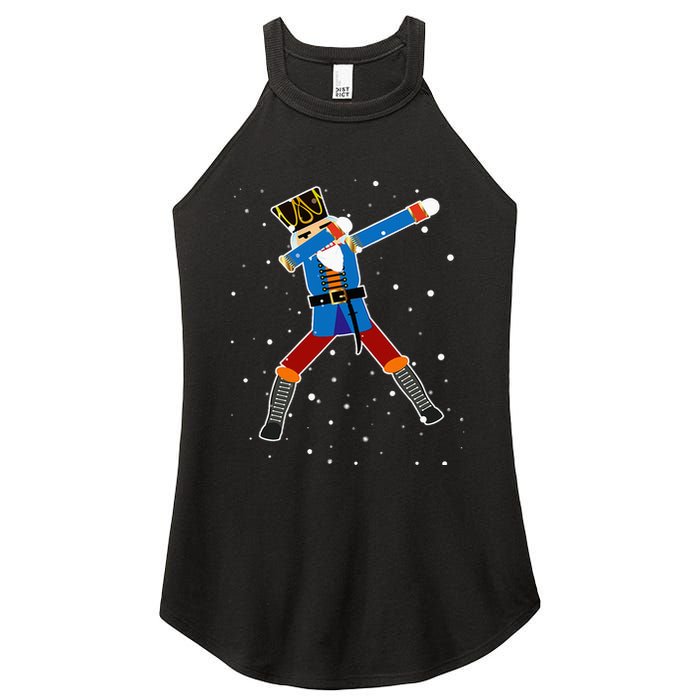 Dabbing Nutcracker Christmas Nutcracker Dab Xmas Women's Perfect Tri Rocker Tank