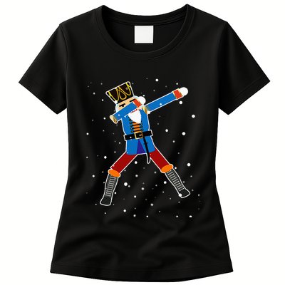 Dabbing Nutcracker Christmas Nutcracker Dab Xmas Womens T-Shirt