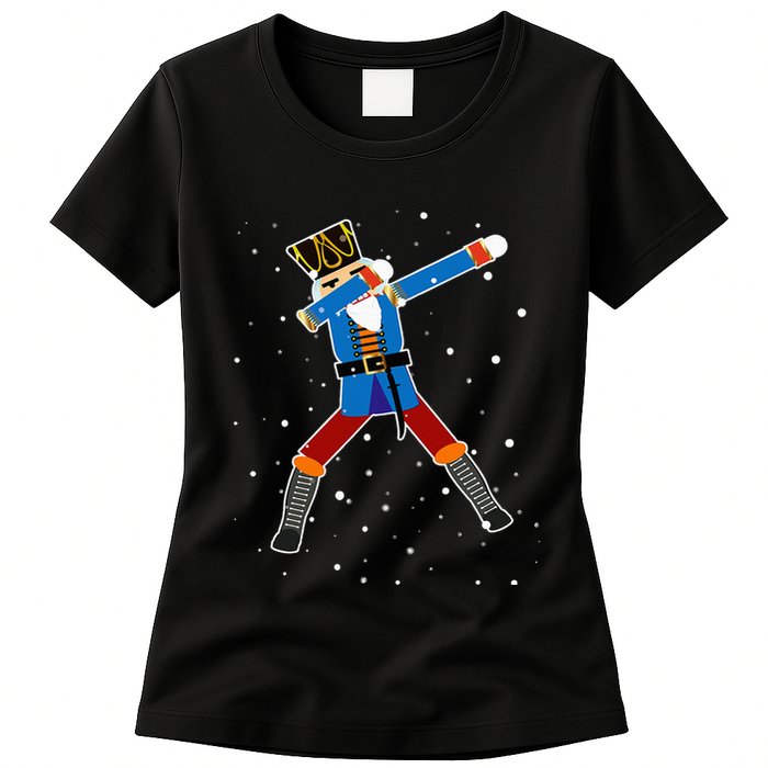 Dabbing Nutcracker Christmas Nutcracker Dab Xmas Womens T-Shirt