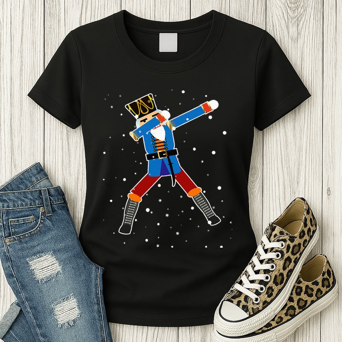 Dabbing Nutcracker Christmas Nutcracker Dab Xmas Womens T-Shirt