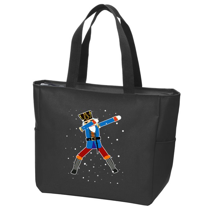 Dabbing Nutcracker Christmas Nutcracker Dab Xmas Zip Tote Bag