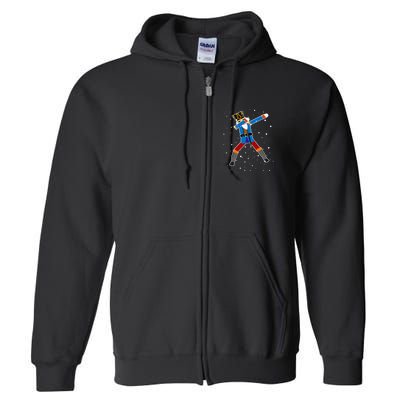 Dabbing Nutcracker Christmas Nutcracker Dab Xmas Full Zip Hoodie