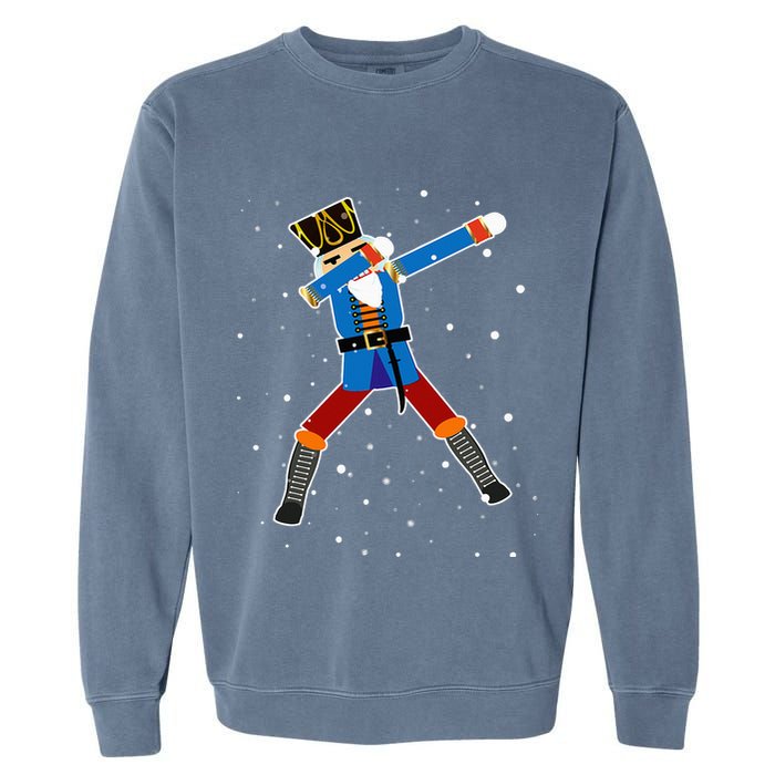 Dabbing Nutcracker Christmas Nutcracker Dab Xmas Garment-Dyed Sweatshirt