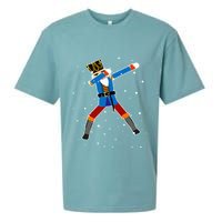 Dabbing Nutcracker Christmas Nutcracker Dab Xmas Sueded Cloud Jersey T-Shirt
