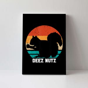 Deez Nutz Christmas Gopher Funny Saying Dees Nutz Ugly Xmas Canvas