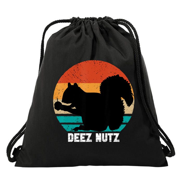 Deez Nutz Christmas Gopher Funny Saying Dees Nutz Ugly Xmas Drawstring Bag