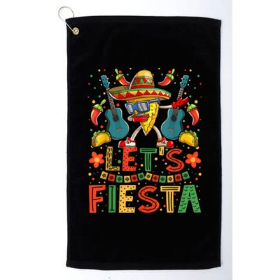 Dabbing Nacho Cinco De Mayo Women Men Lets Fiesta Platinum Collection Golf Towel