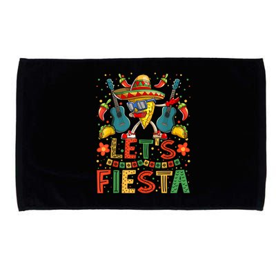 Dabbing Nacho Cinco De Mayo Women Men Lets Fiesta Microfiber Hand Towel