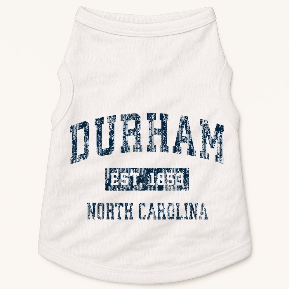 Durham North Carolina Nc Vintage Sports Doggie Tank