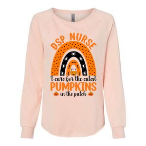 Dsp Nurse Cutest Pumpkins Rainbow Halloween Spider Gift Womens California Wash Sweatshirt