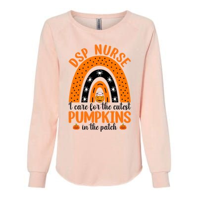 Dsp Nurse Cutest Pumpkins Rainbow Halloween Spider Gift Womens California Wash Sweatshirt