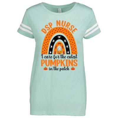 Dsp Nurse Cutest Pumpkins Rainbow Halloween Spider Gift Enza Ladies Jersey Football T-Shirt