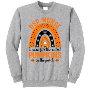 Dsp Nurse Cutest Pumpkins Rainbow Halloween Spider Gift Sweatshirt