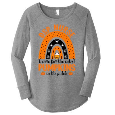 Dsp Nurse Cutest Pumpkins Rainbow Halloween Spider Gift Women's Perfect Tri Tunic Long Sleeve Shirt