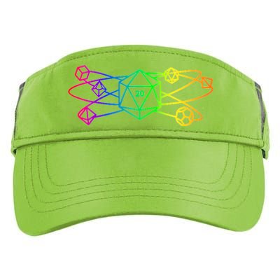 DnD D20 Atom Rainbow Gamer Adult Drive Performance Visor