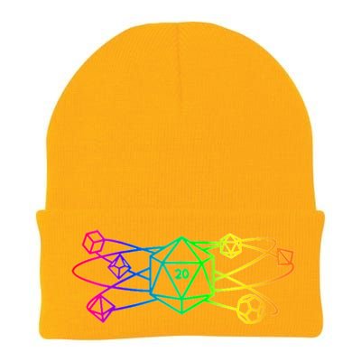 DnD D20 Atom Rainbow Gamer Knit Cap Winter Beanie