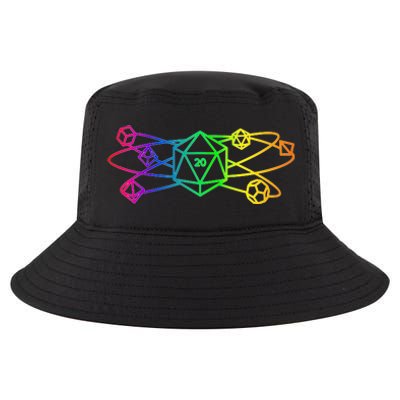 DnD D20 Atom Rainbow Gamer Cool Comfort Performance Bucket Hat