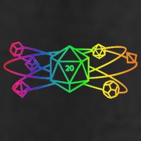 DnD D20 Atom Rainbow Gamer Cool Comfort Performance Bucket Hat