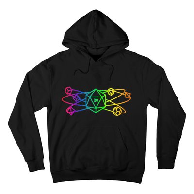 DnD D20 Atom Rainbow Gamer Hoodie