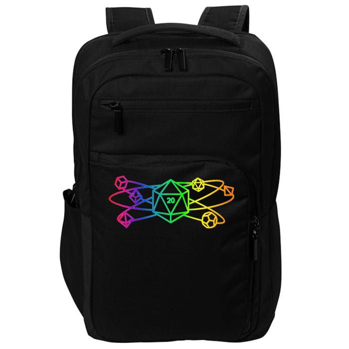 DnD D20 Atom Rainbow Gamer Impact Tech Backpack