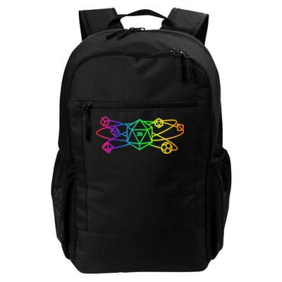 DnD D20 Atom Rainbow Gamer Daily Commute Backpack