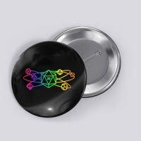 DnD D20 Atom Rainbow Gamer Button