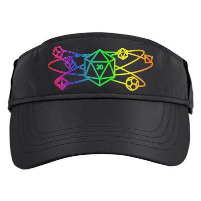 DnD D20 Atom Rainbow Gamer Adult Drive Performance Visor