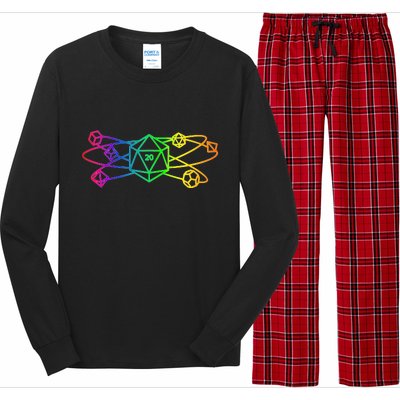 DnD D20 Atom Rainbow Gamer Long Sleeve Pajama Set