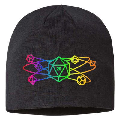 DnD D20 Atom Rainbow Gamer Sustainable Beanie