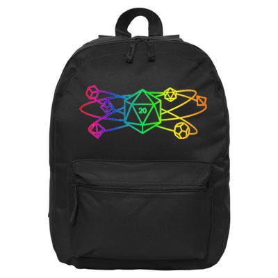 DnD D20 Atom Rainbow Gamer 16 in Basic Backpack