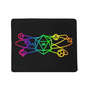 DnD D20 Atom Rainbow Gamer Mousepad