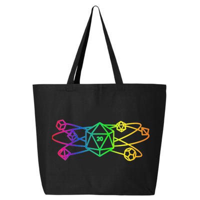 DnD D20 Atom Rainbow Gamer 25L Jumbo Tote