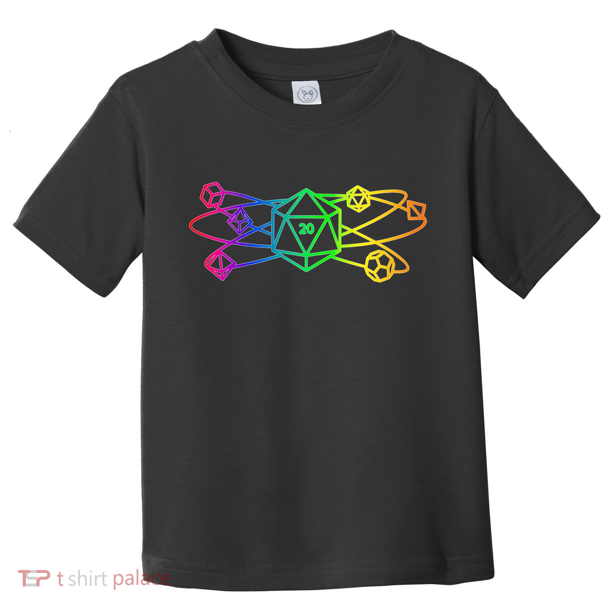 DnD D20 Atom Rainbow Gamer Toddler T-Shirt