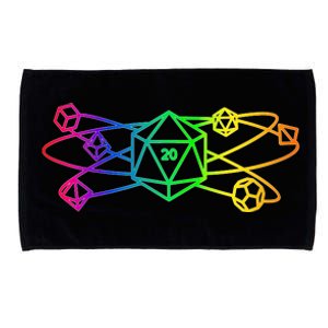 DnD D20 Atom Rainbow Gamer Microfiber Hand Towel