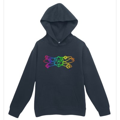 DnD D20 Atom Rainbow Gamer Urban Pullover Hoodie