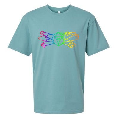 DnD D20 Atom Rainbow Gamer Sueded Cloud Jersey T-Shirt