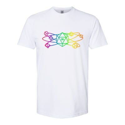 DnD D20 Atom Rainbow Gamer Softstyle CVC T-Shirt